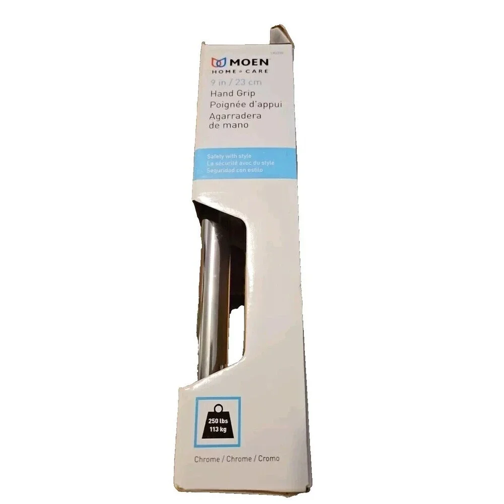 New MOEN Home Care 9 in. x 7/8 in. Grab Bar in Chrome LR2250 250 Lbs.